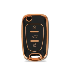 TPU Car Key Cover Fit for Hyundai Old Verna | Old Elentra | Old i20 Flip Key